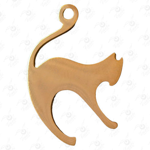 Dije de acero de gato 10 unidades por pieza